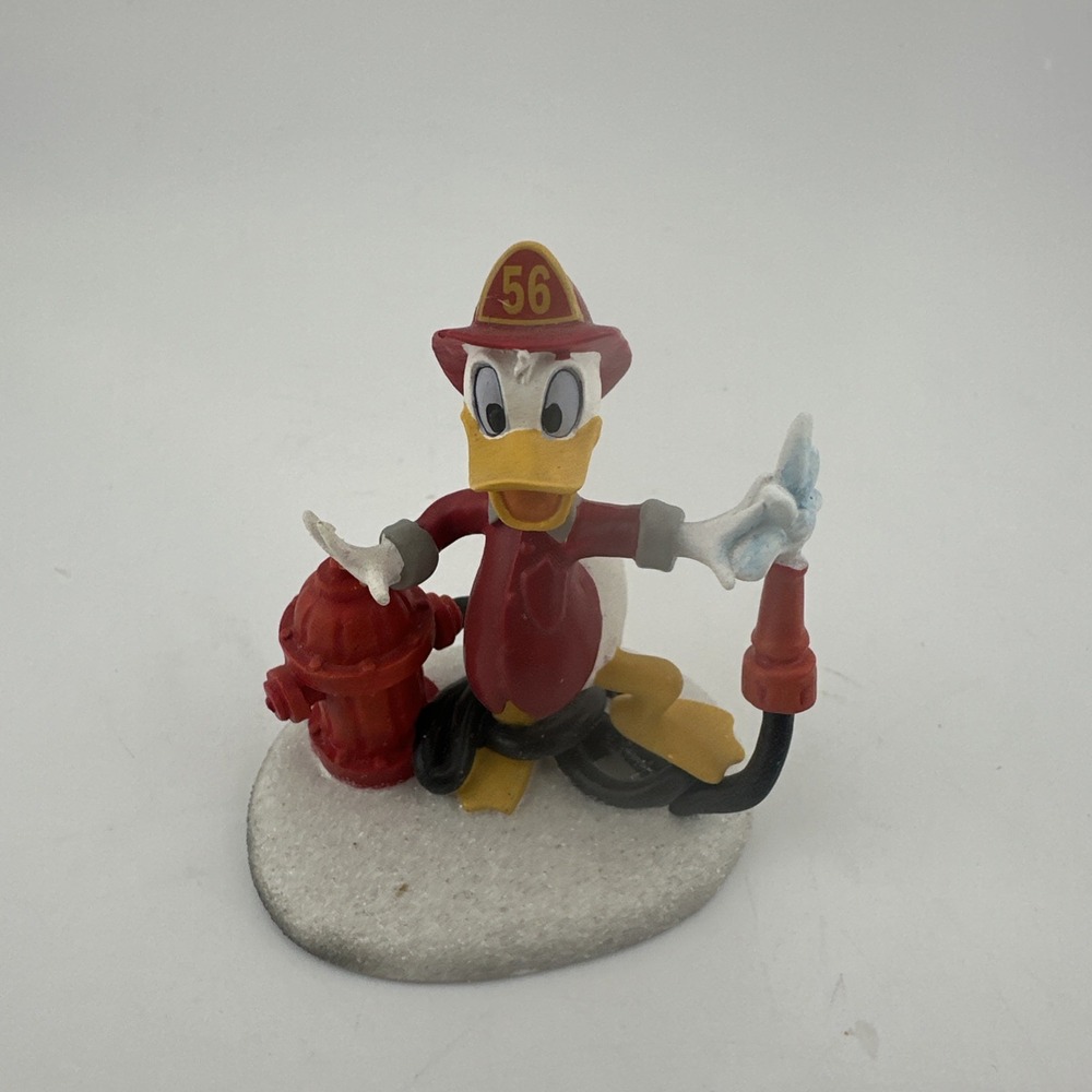 Department 56 Disney Donald's Fire Hose 4017688 Mickey's Merry Christmas Village